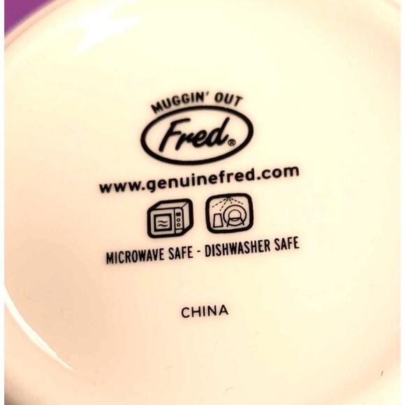 Fred "Hungover" Floral Ceramic Mug 12 Oz - Microwave & Dishwasher Safe - Picture 6 of 6